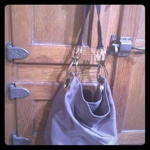 JPK Paris 75 Bark Khaki Nylon Bucket Bag Tote